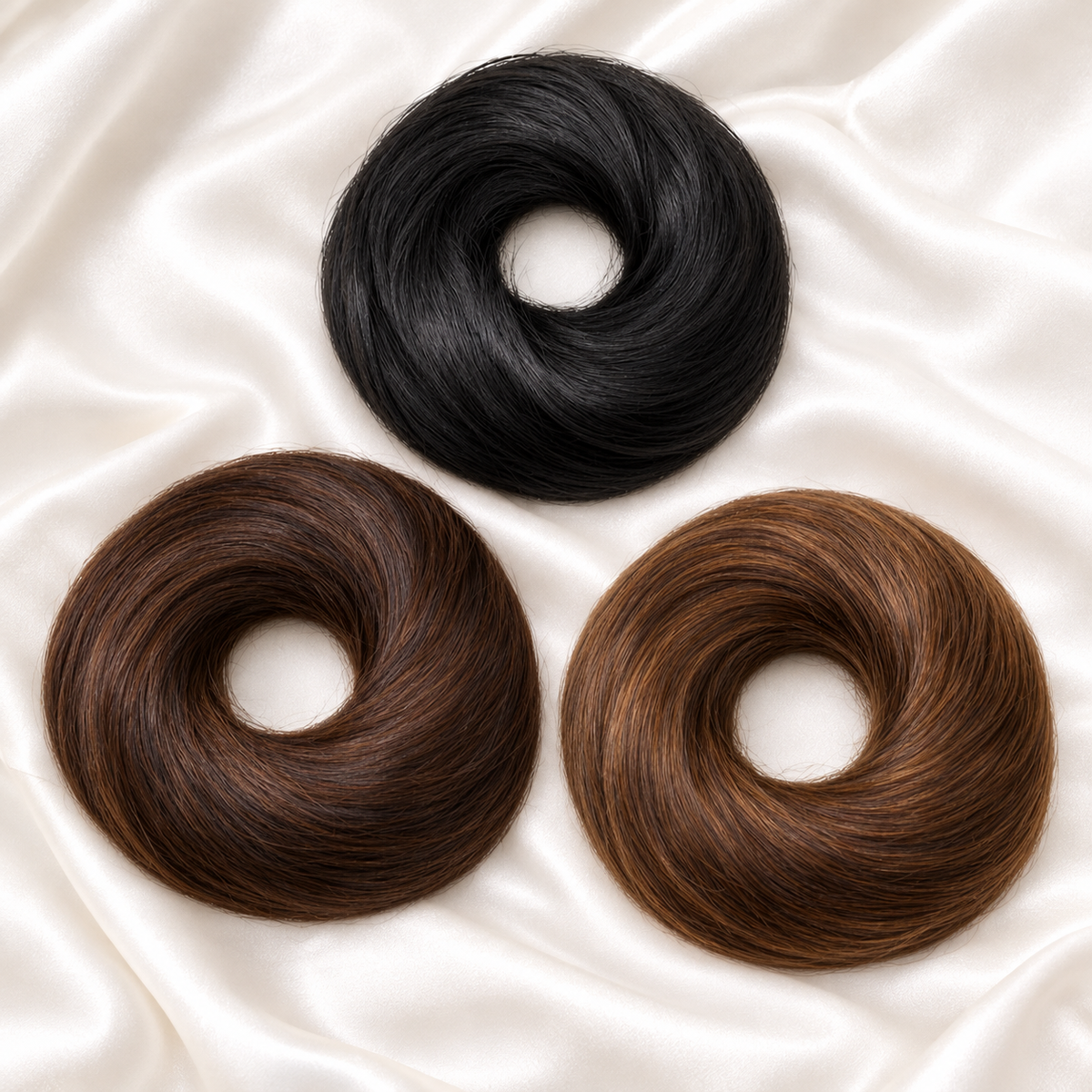 Donut Human Hair Scrunchie
