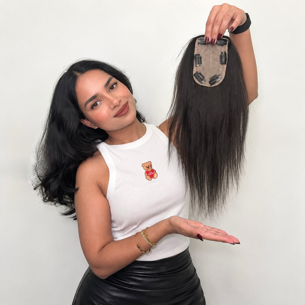3”x5” Silk Hair topper - Volume + Coverage