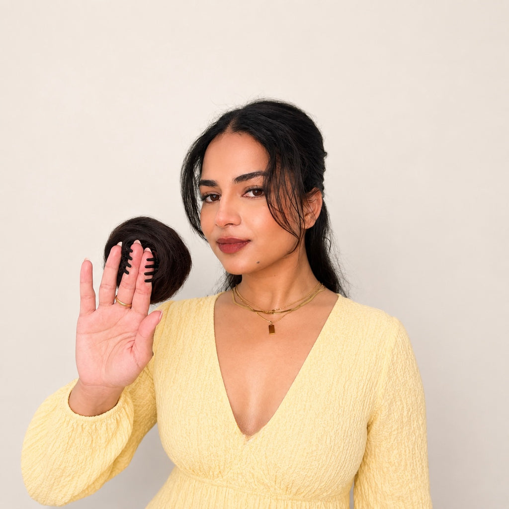 CLOUD BUN || Easy Hairstyle || Made of 100% Human Hair