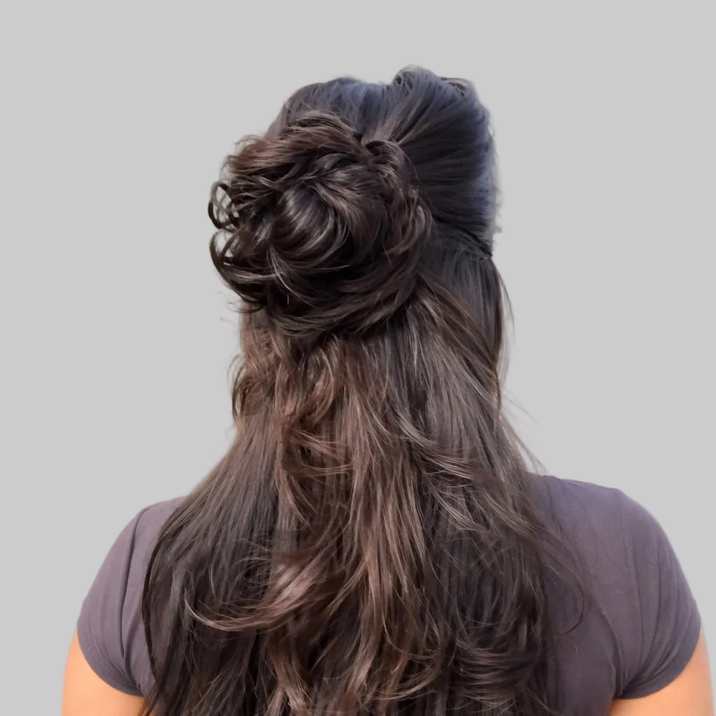 Donut Human Hair Scrunchie
