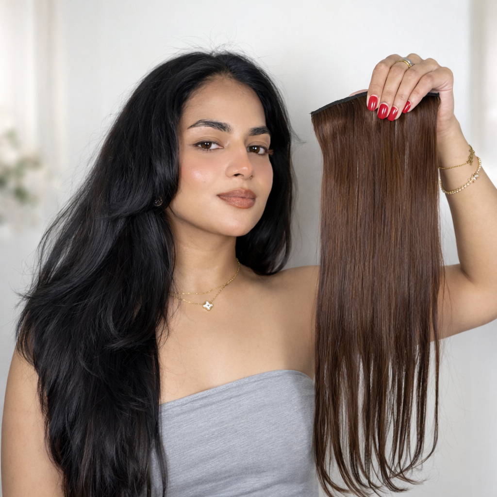 3pcs Volumizer Clipin Extensions | 100% Human hair Extensions|