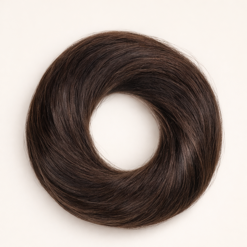 Donut Human Hair Scrunchie