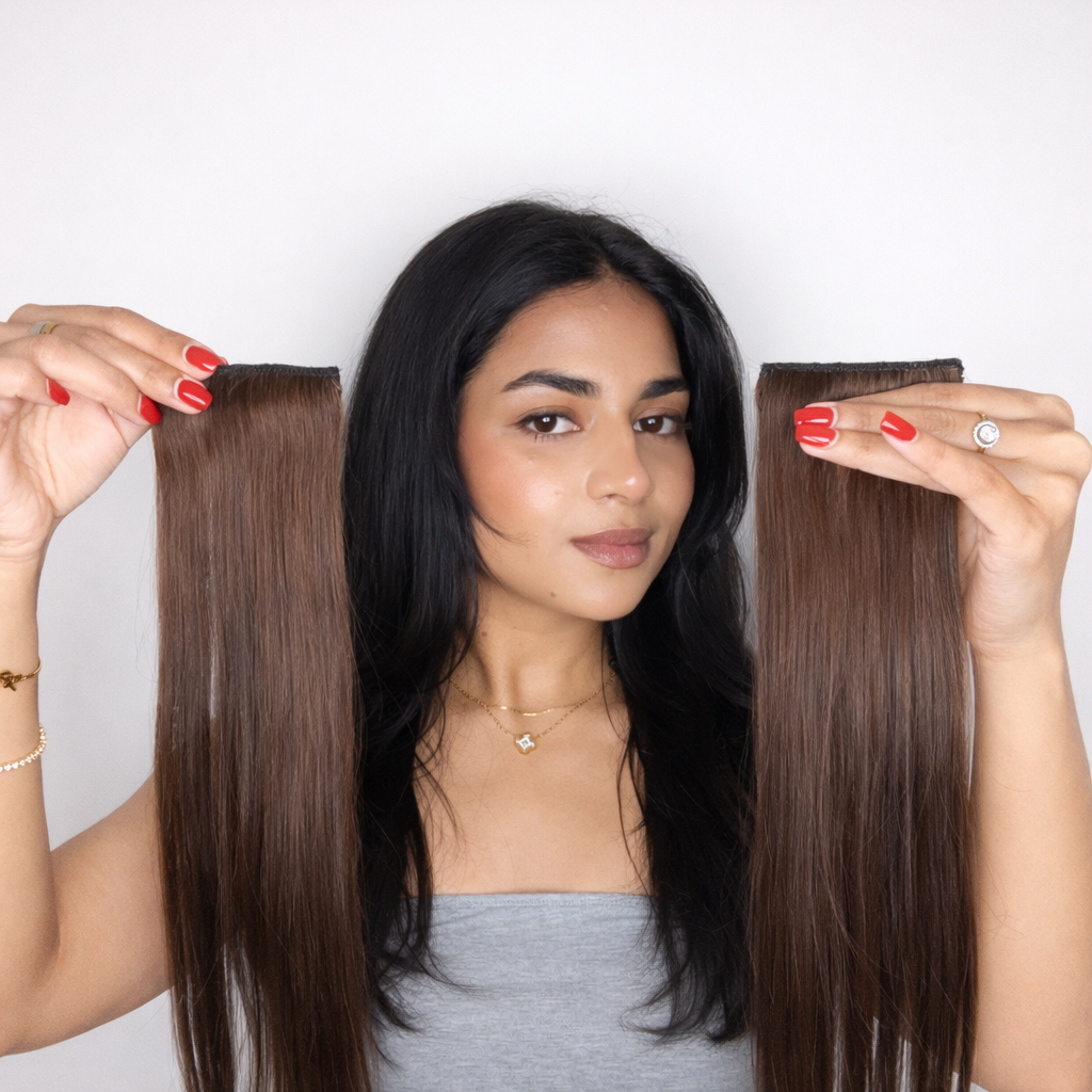 3pcs Volumizer Clipin Extensions | 100% Human hair Extensions|