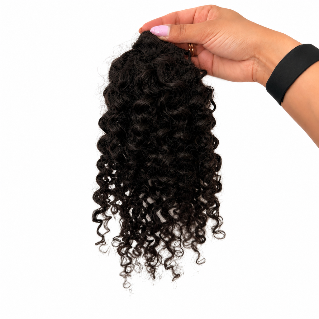 CURLY HAIR TOP KNOT || 100% Human Hair || Instant Curly Hair