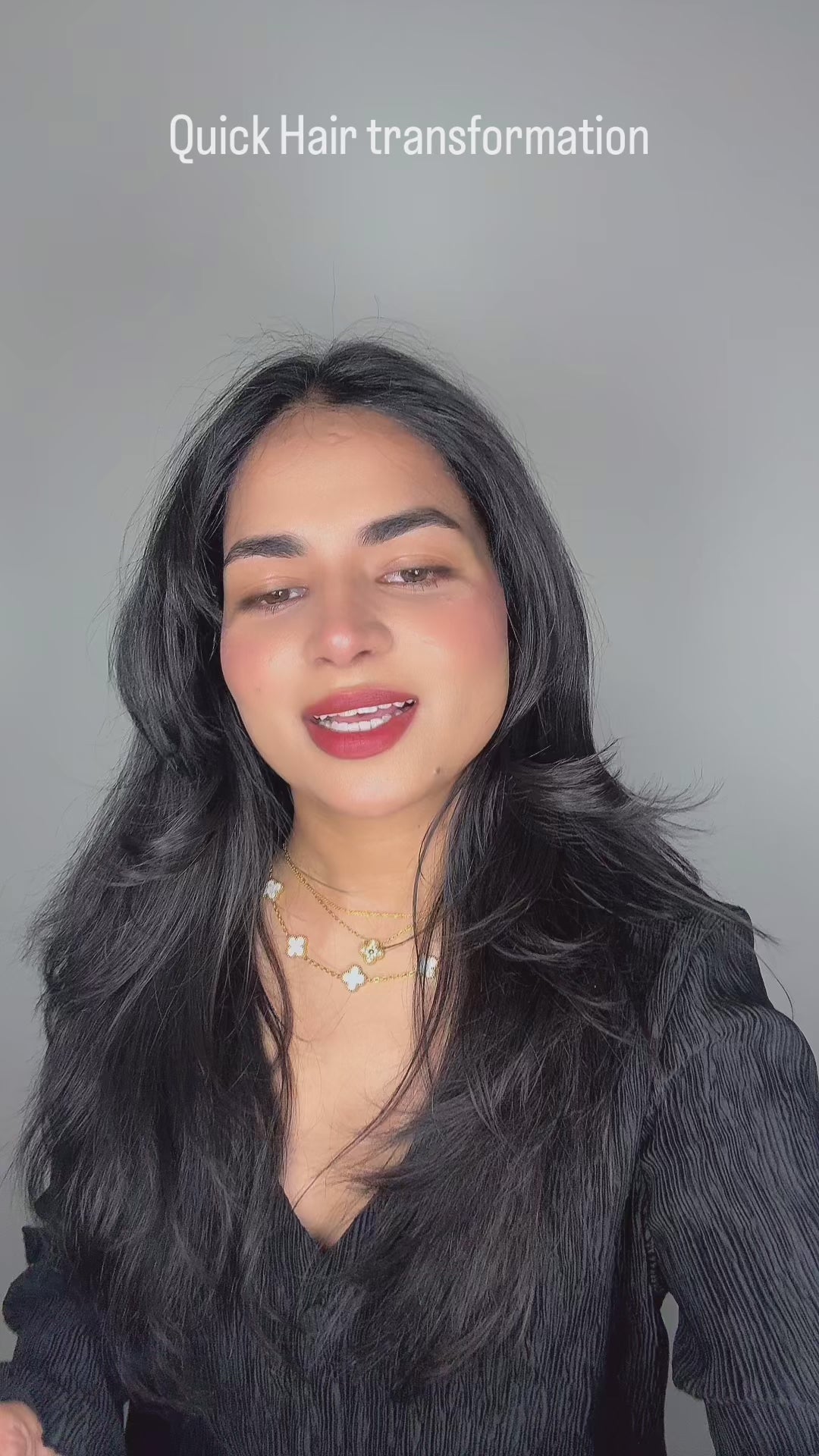 Burgundy Mood Booster Single Strandout - Clipin color Highlights